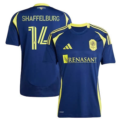 adidas Jacob Shaffelburg Nashville SC 2025 The Heart of Kit Replica Player Jersey