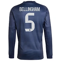 adidas Jude Bellingham Real Madrid 2025 26 Away Long Sleeve Replica Jersey