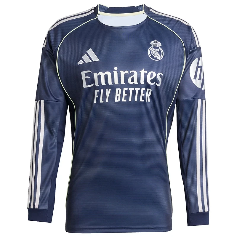 adidas Jude Bellingham Real Madrid 2025 26 Away Long Sleeve Replica Jersey