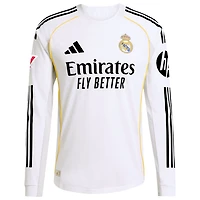 adidas Jude Bellingham Real Madrid 2025 26 Home Authentic Long Sleeve Jersey
