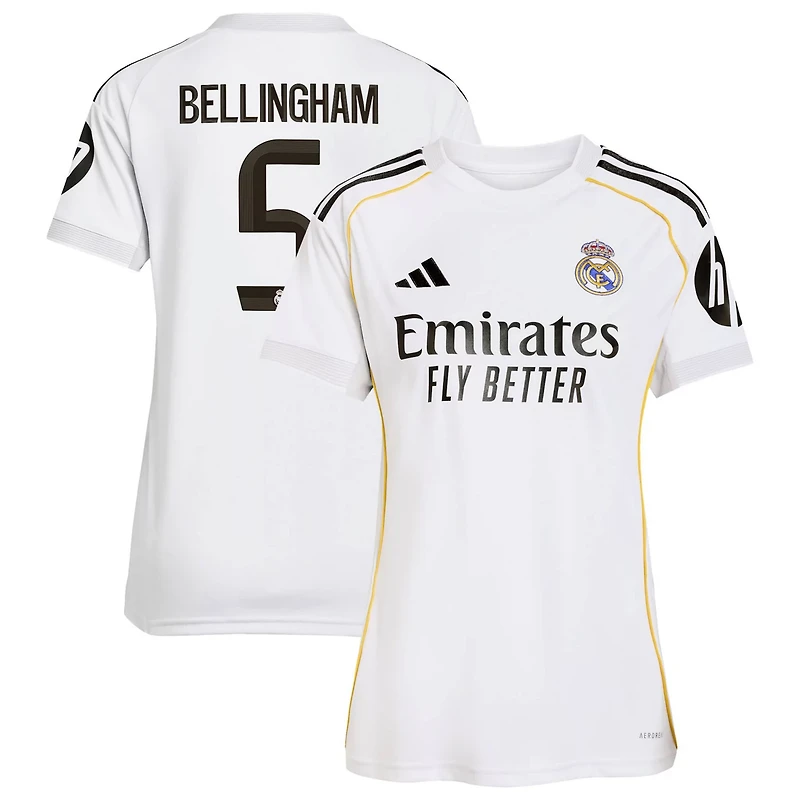 adidas Jude Bellingham Real Madrid 2025 26 Home Replica Jersey