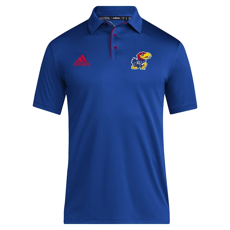 adidas Kansas Jayhawks 2024 Coaches AEROREADY Polo