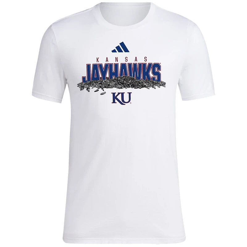 adidas Kansas Jayhawks Baseball Sunflower Seeds T-Shirt