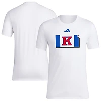 adidas Kansas Jayhawks Basketball State Outline Fresh T-Shirt