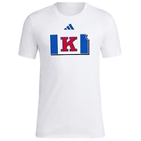 adidas Kansas Jayhawks Basketball State Outline Fresh T-Shirt