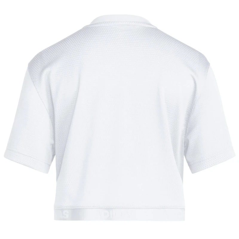 adidas Kansas Jayhawks Out Cropped T-Shirt