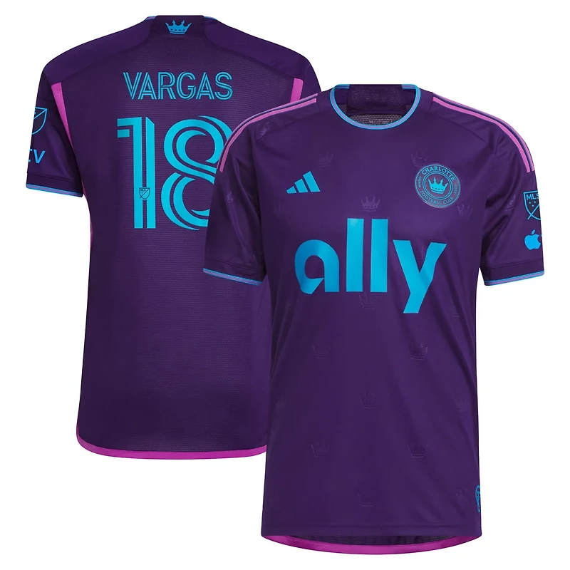 adidas Kerwin Vargas Charlotte FC 2023 Crown Jewel Kit Authentic Player Jersey