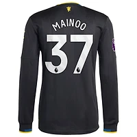 adidas Kobbie Mainoo Manchester United 2025 26 Third Authentic Long Sleeve Player Jersey