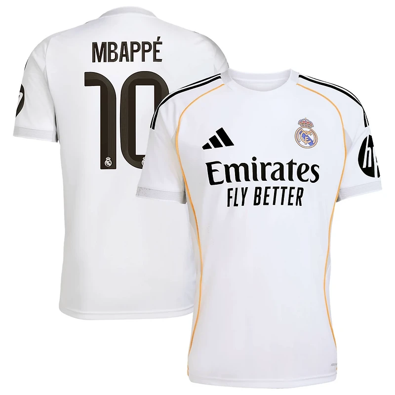 adidas Kylian Mbapp Real Madrid 2025 26 Home Replica Player Jersey