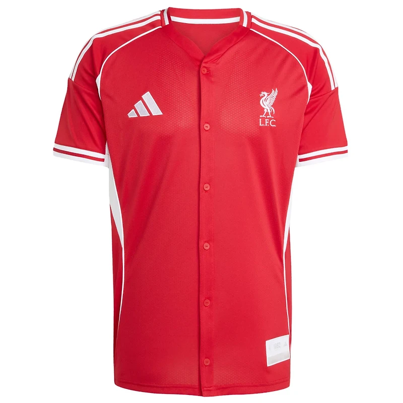 adidas Liverpool Full-Button Baseball Jersey