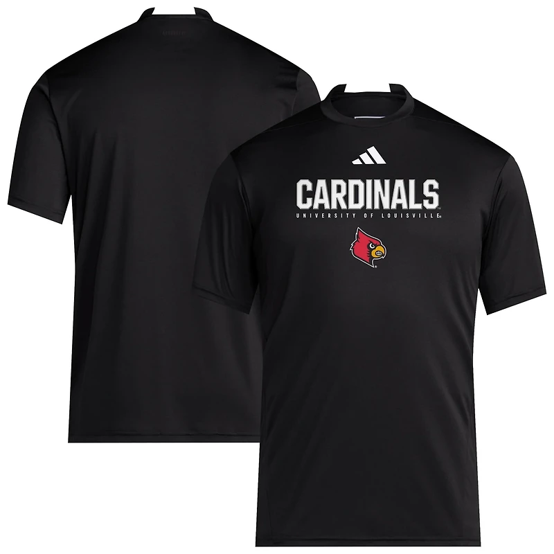 adidas Louisville Cardinals 2025 Training Performance Team T-Shirt
