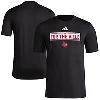 adidas Louisville Cardinals Locker Slogan Pre-Game T-Shirt