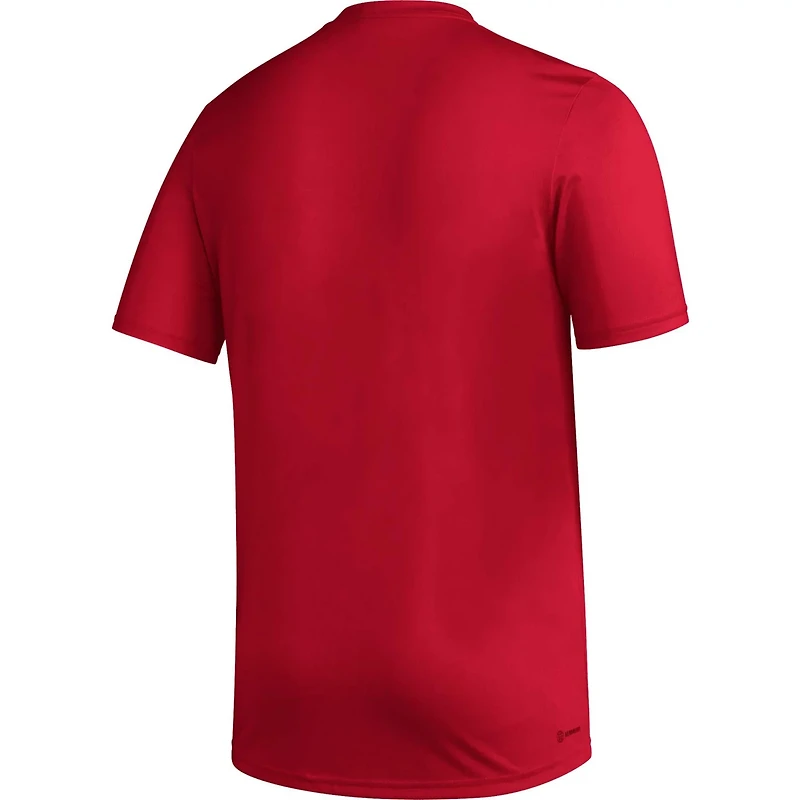 adidas Louisville Cardinals Pregame AEROREADY T-Shirt