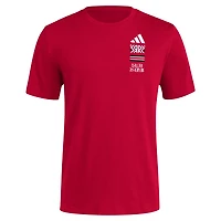 adidas Louisville Cardinals Reverse Retro Baseball 2 Hit T-Shirt