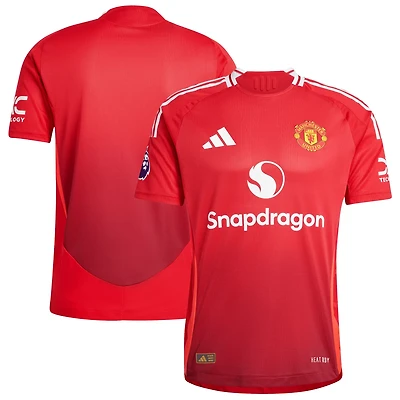adidas Manchester United 2024 25 Home Authentic Patch Jersey