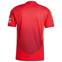 adidas Manchester United 2024 25 Home Authentic Patch Jersey