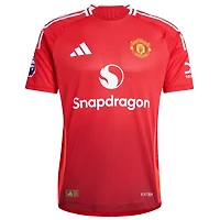 adidas Manchester United 2024 25 Home Authentic Patch Jersey
