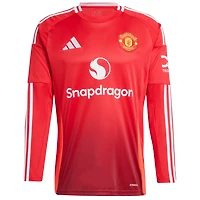 adidas Manchester United 2024/25 Home Long Sleeve Replica Jersey