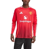 adidas Manchester United 2024/25 Home Long Sleeve Replica Jersey