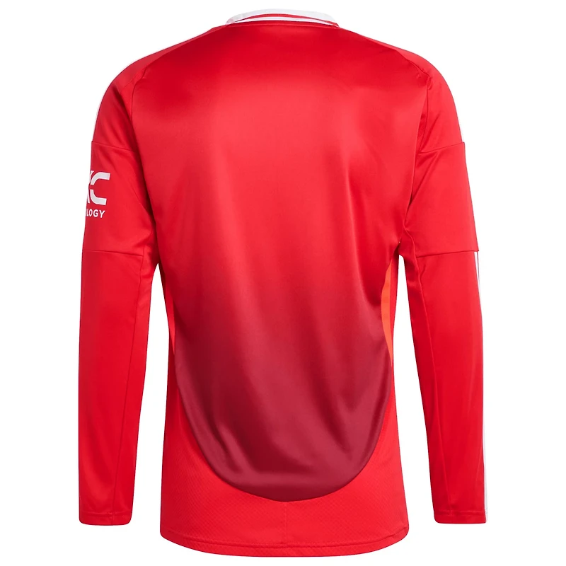 adidas Manchester United 2024/25 Home Long Sleeve Replica Jersey