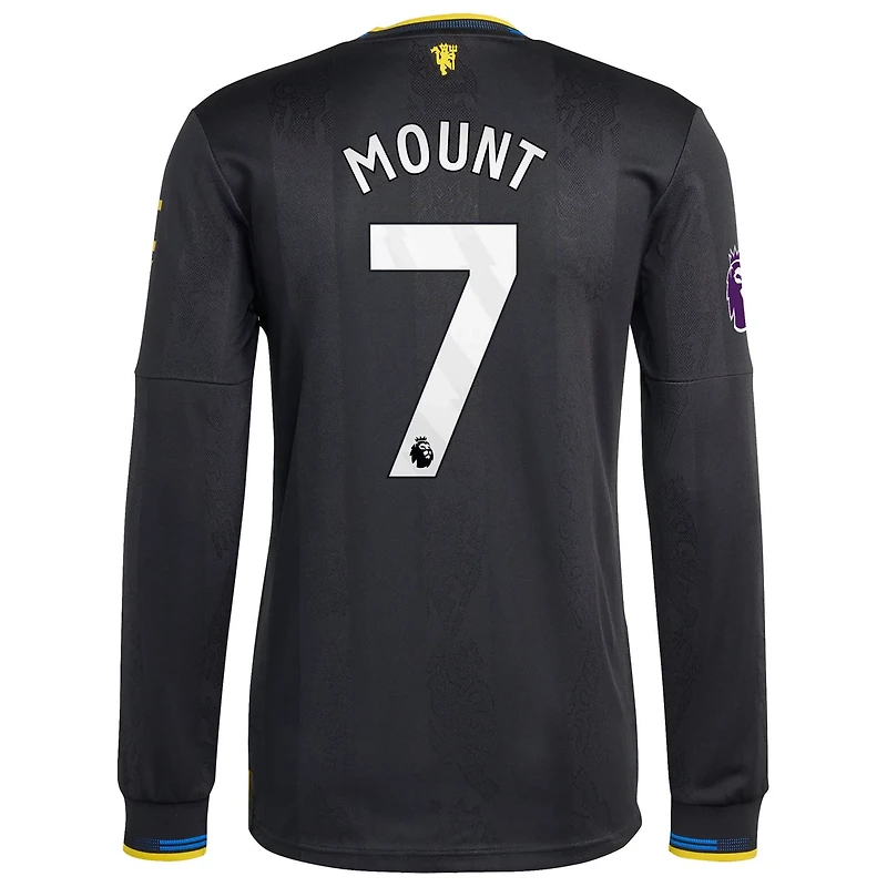 adidas Mason Mount Manchester United 2025 26 Third Authentic Long Sleeve Player Jersey