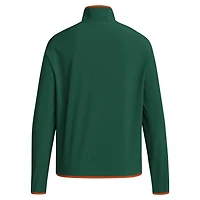 adidas Miami Hurricanes 2024 Coaches Sideline Half-Zip Jacket