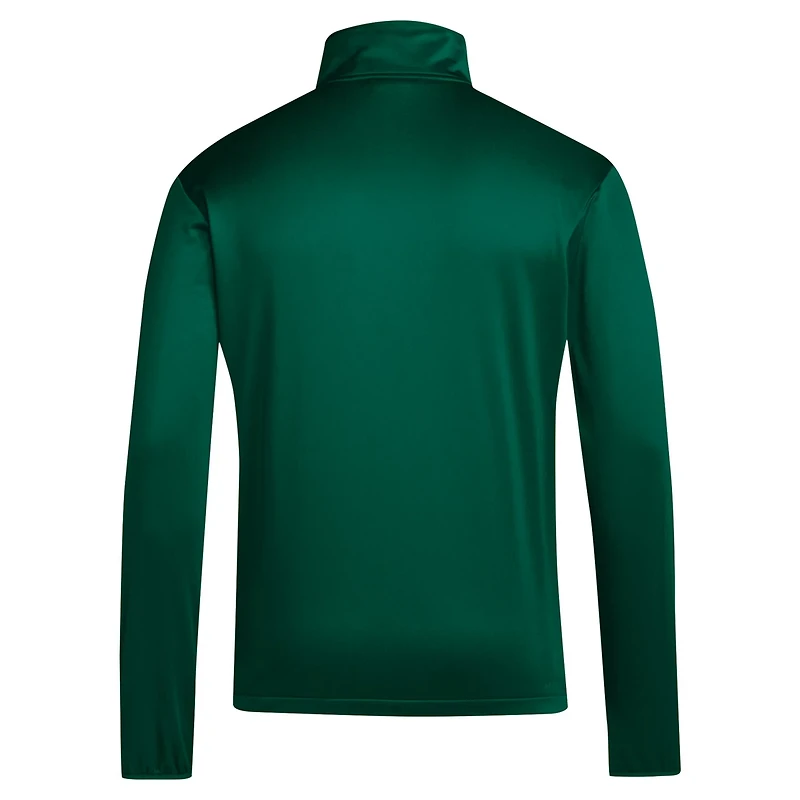 adidas Miami Hurricanes 2024 Coaches Sideline Quarter-Zip Top