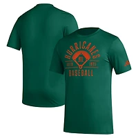 adidas Miami Hurricanes Exit Velocity Baseball Pregame AEROREADY T-Shirt