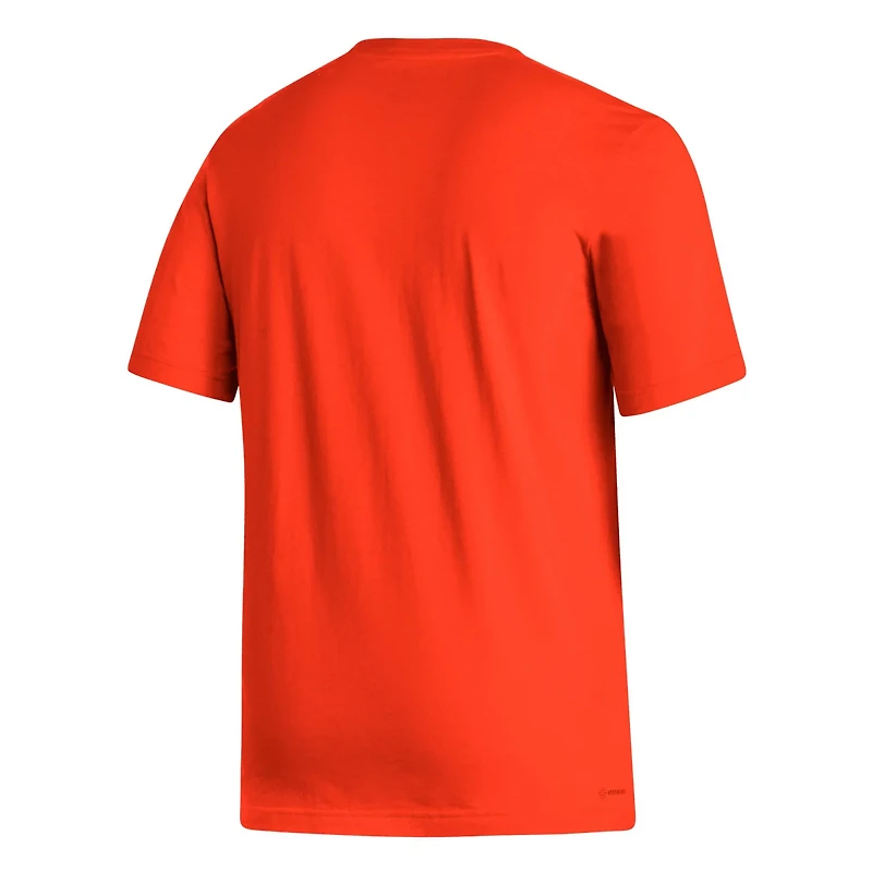 adidas Miami Hurricanes Locker Lines Baseball Fresh T-Shirt