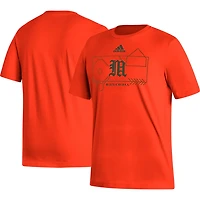adidas Miami Hurricanes Locker Lines Baseball Fresh T-Shirt