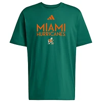 adidas Miami Hurricanes Locker Wordmark T-Shirt