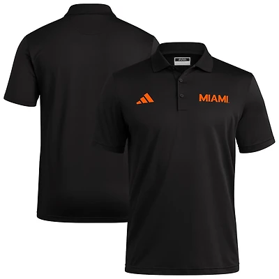 adidas Miami Hurricanes Ultimate 365 Ottoman Polo Shirt