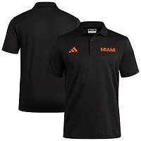 adidas Miami Hurricanes Ultimate 365 Ottoman Polo Shirt