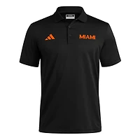 adidas Miami Hurricanes Ultimate 365 Ottoman Polo Shirt