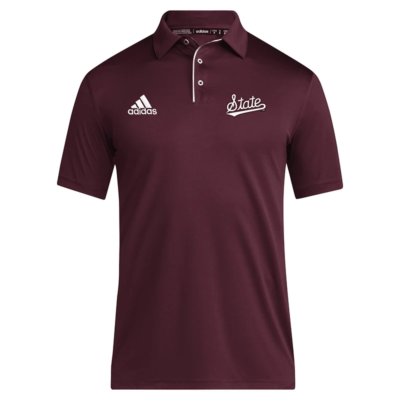 adidas Mississippi State Bulldogs 2024 Coaches AEROREADY Polo