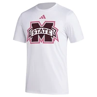 adidas Mississippi State Bulldogs Pregame AEROREADY T-Shirt