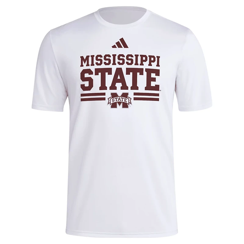 adidas Mississippi State Bulldogs Strategy Pre-Game T-Shirt