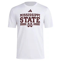 adidas Mississippi State Bulldogs Strategy Pre-Game T-Shirt