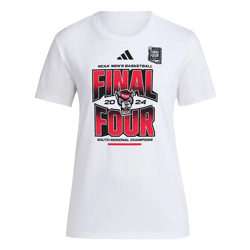 adidas NC State Wolfpack 2024 NCAA Men's Basketball Tournament March Madness Final Four Locker Room T-Shirt