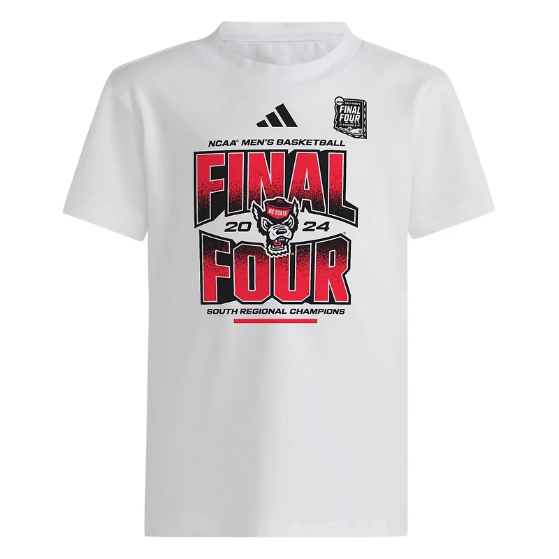 adidas NC State Wolfpack 2024 NCAA Men's Basketball Tournament March Madness Final Four T-Shirt