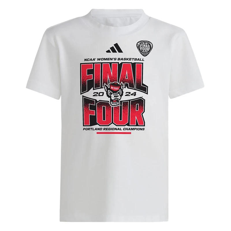 adidas NC State Wolfpack 2024 NCAA Women's Basketball Tournament March Madness Final Four Locker Room T-Shirt