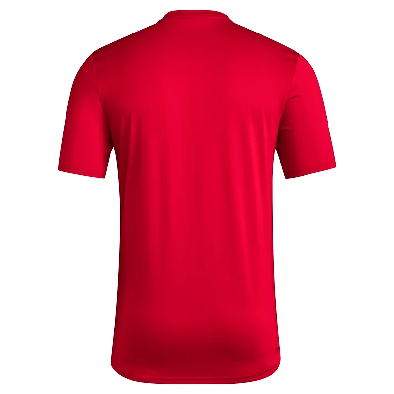 adidas NC State Wolfpack Locker Football Pre-Game AEROREADY T-Shirt