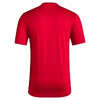 adidas NC State Wolfpack Locker Football Pre-Game AEROREADY T-Shirt
