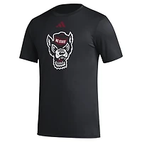 adidas NC State Wolfpack Primary Locker Logo Pre-Game AEROREADY T-Shirt