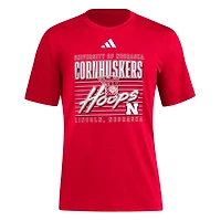 adidas Nebraska Huskers Locker Swish Tri-Blend T-Shirt