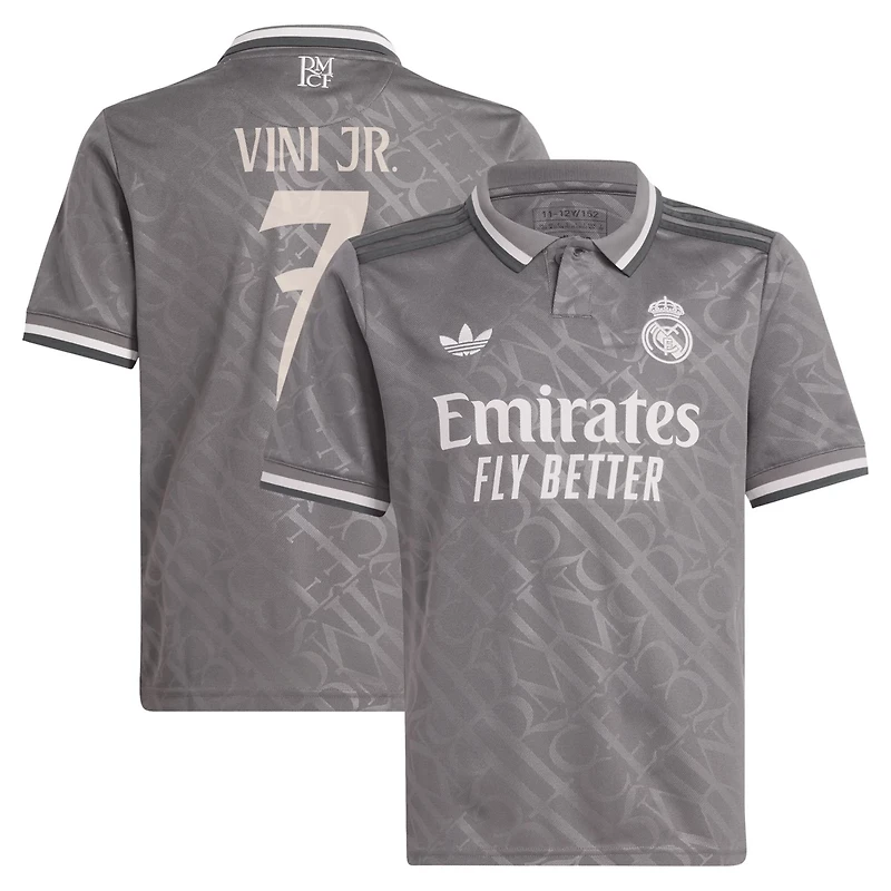 adidas Originals Vini Jr Real Madrid 2024 25 Third Replica Player Jersey