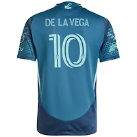 adidas Pedro de la Vega Seattle Sounders FC 2025 The Salish Sea Kit Authentic Player Jersey