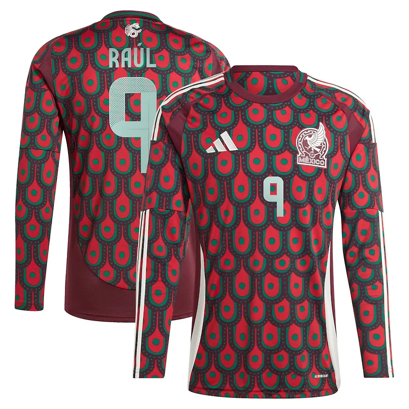 adidas Raul Jimenez Mexico National Team 2024 Home Replica Player Long Sleeve Jersey