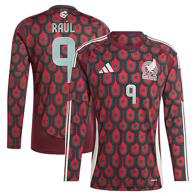 adidas Raul Jimenez Mexico National Team 2024 Home Replica Player Long Sleeve Jersey