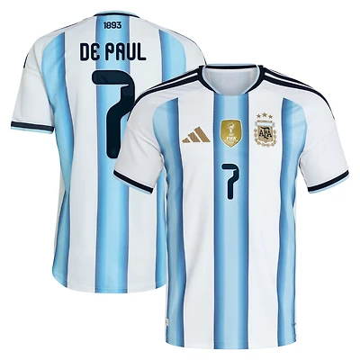 adidas Rodrigo De Paul Argentina National Team 2026 Home Authentic Jersey